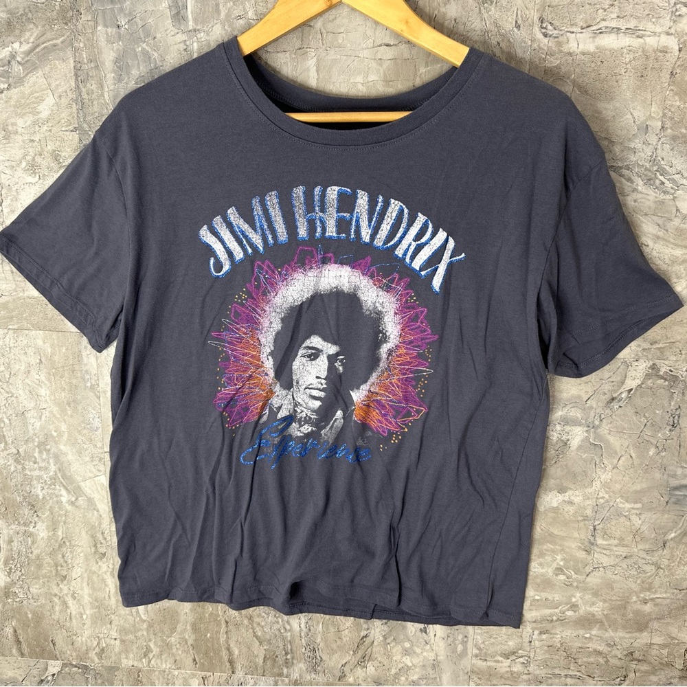 Jimi Hendrix Experience Tour Promo Retro T Shirt Kids‎ Large 12-14  Gray
